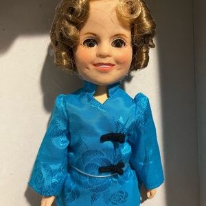 Vintage Ideal Shirley Temple Doll Blue Asian Clothing 1982